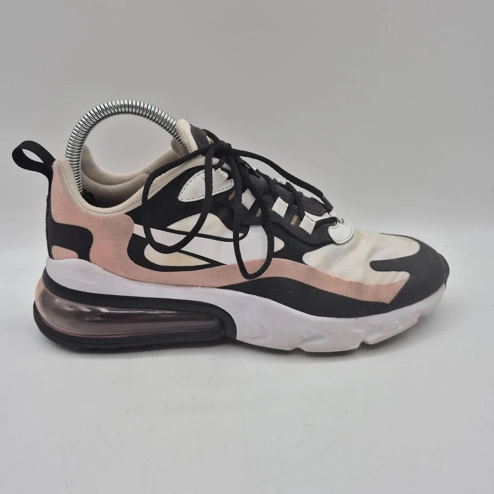 Nike Air Max‎ 270 React Shoes Womens Size 8 Pink Black White AT6174-005 Sneakers